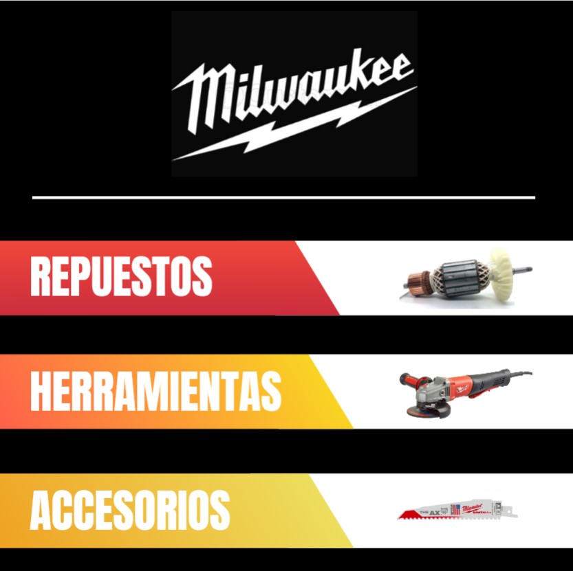 Repuestos para herramientas milwaukee taladros, flexibles, drill, esmiriladora en Panamá